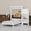 Grand lit escamotable avec persiennes et plusieurs tablettes de rangement-566104123