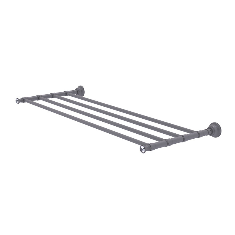Porte-serviettes mural Freyja, Gris mat, H 2 po x l 32 po x P 12,7 po
