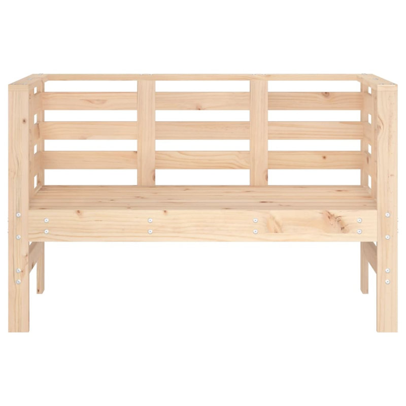 Solid Wood Outdoor Bench, Natural