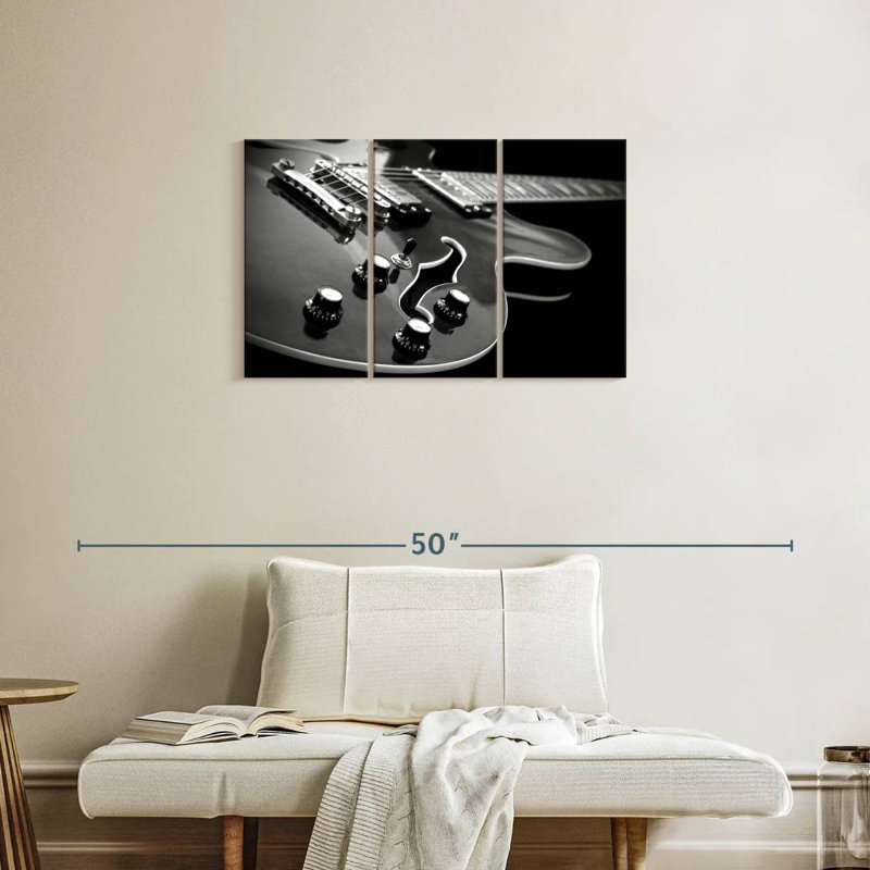 Abarca Monochrome Electric Guitar, 20" H x 33" W