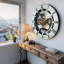 Horloge murale ronde surdimensionnée de 24 po pour le salon avec la collection Real Gear Gears Canada-101929737