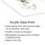Abstrait en jaune moutarde et vert gris, impression sur verre acrylique-1079792947