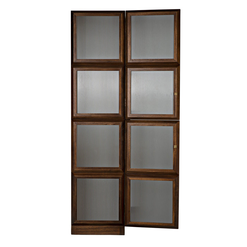 Collins Display Stand, Dark Walnut/Clear