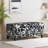 Storage Bench with Floral Patterned Fabric