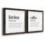 Kitchen Kitchen - ensemble de 2 encadrements d'art textuel-1369995460-1369995463