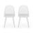  Contemporary Outdoor Chairs with Diamond Cutout Backrest, Stackable Patio Seating, Set of 2-593224582
