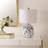 Avari 19.25" Ivory/Navy Standard Lamp