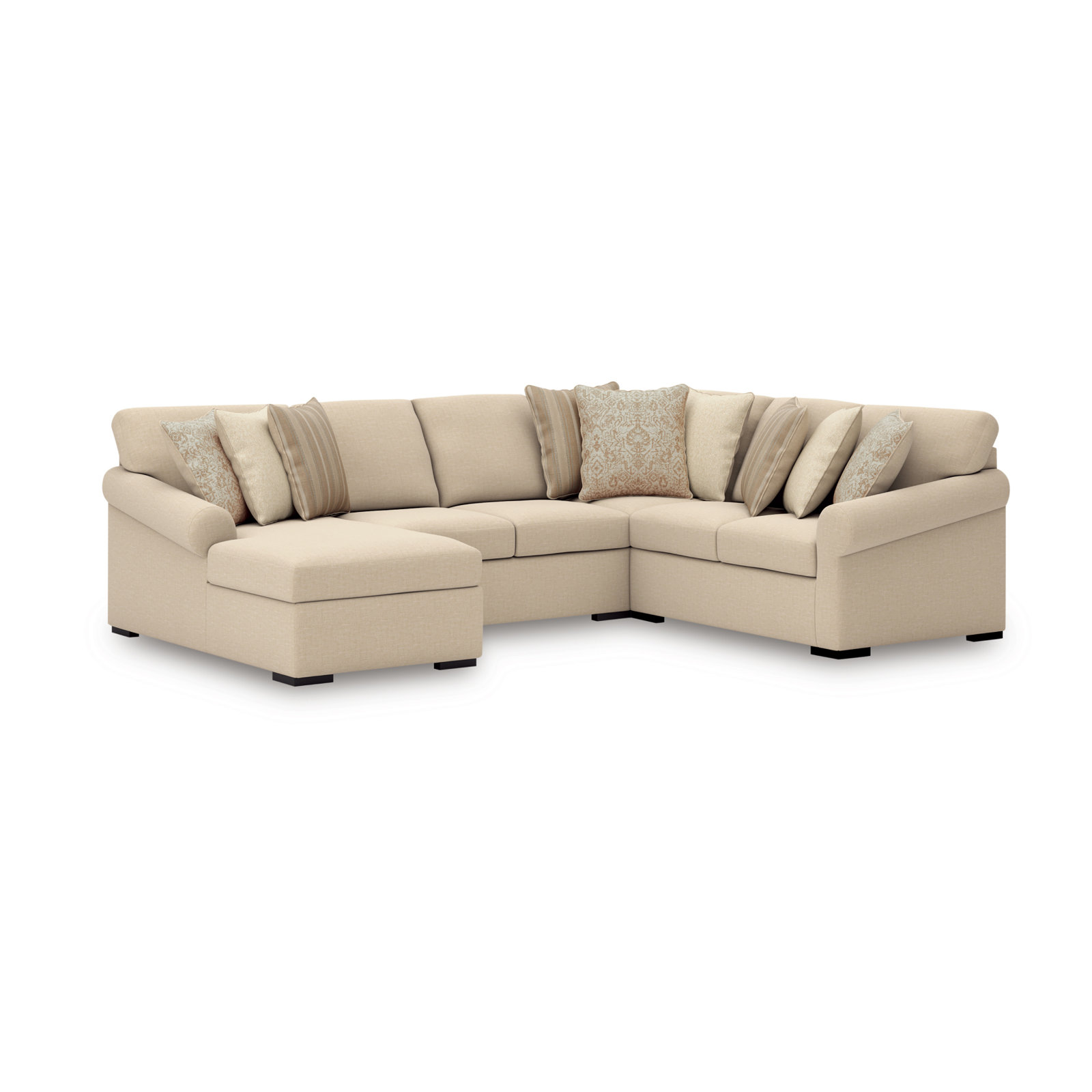 Iwan 4-Piece Sectional With Chaise, Right Hand Facing