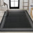 Clarwin Classic Diamond Border Black/Gray Indoor/Outdoor Rug-70302786