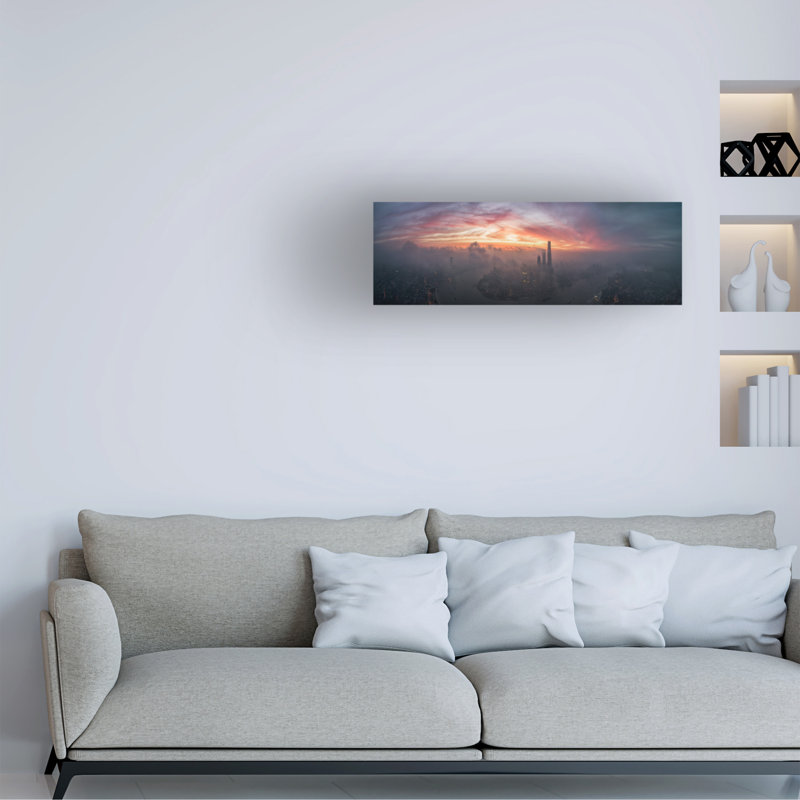 Art sur toile Stan Huang, H 10 po x l 32 po