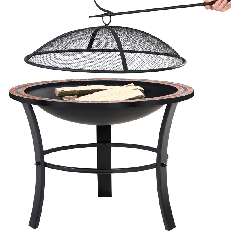 Camas Circle Charcoal Smokeless Outdoor Fireplace