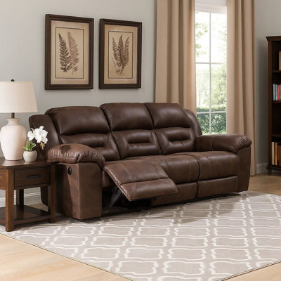 Kadince 90'' Upholstered Reclining Sofa