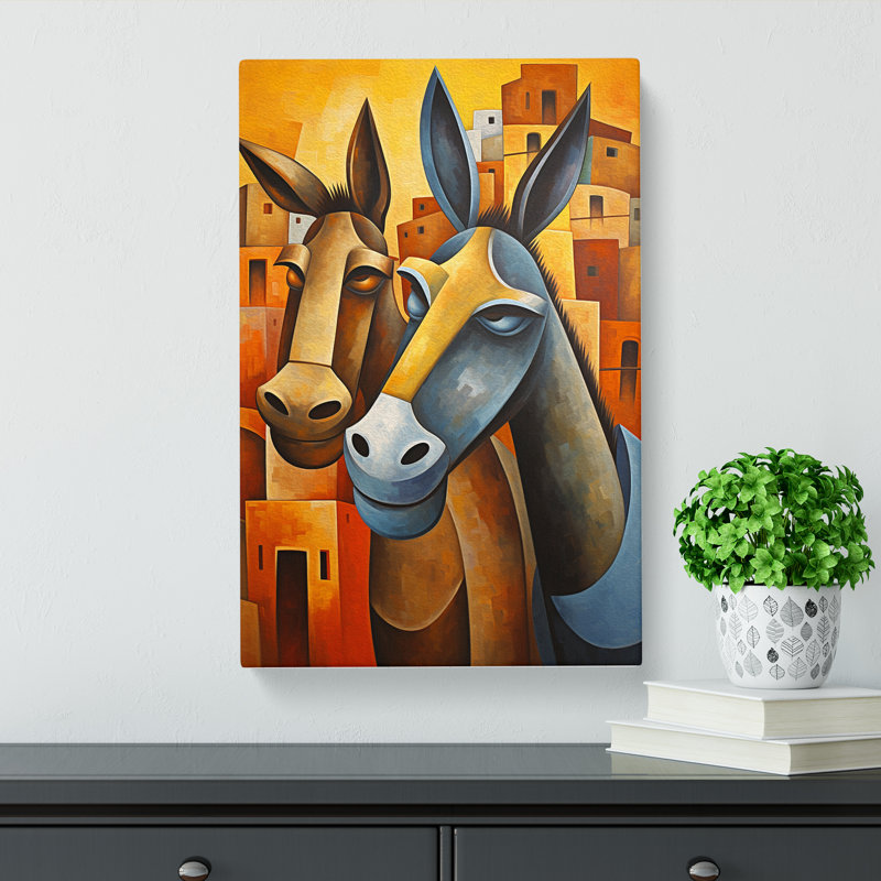 Donkey - Wrapped Canvas, 76cm H x 50cm W x 3cm D