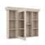 Armoire de salle de bain murale 35 po x 28 po avec porte miroir, unité de rangement contemporaine avec 6 tablettes ouvertes-792734205