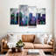 «New York City Graffiti Overcast New York», reproduction sur toile 4 pièces par Harper D.-93060320
