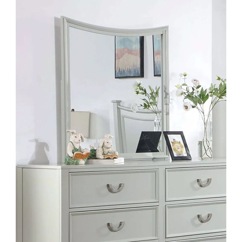 Miroir transitionnel l 33,4 po, gris clair, Gris