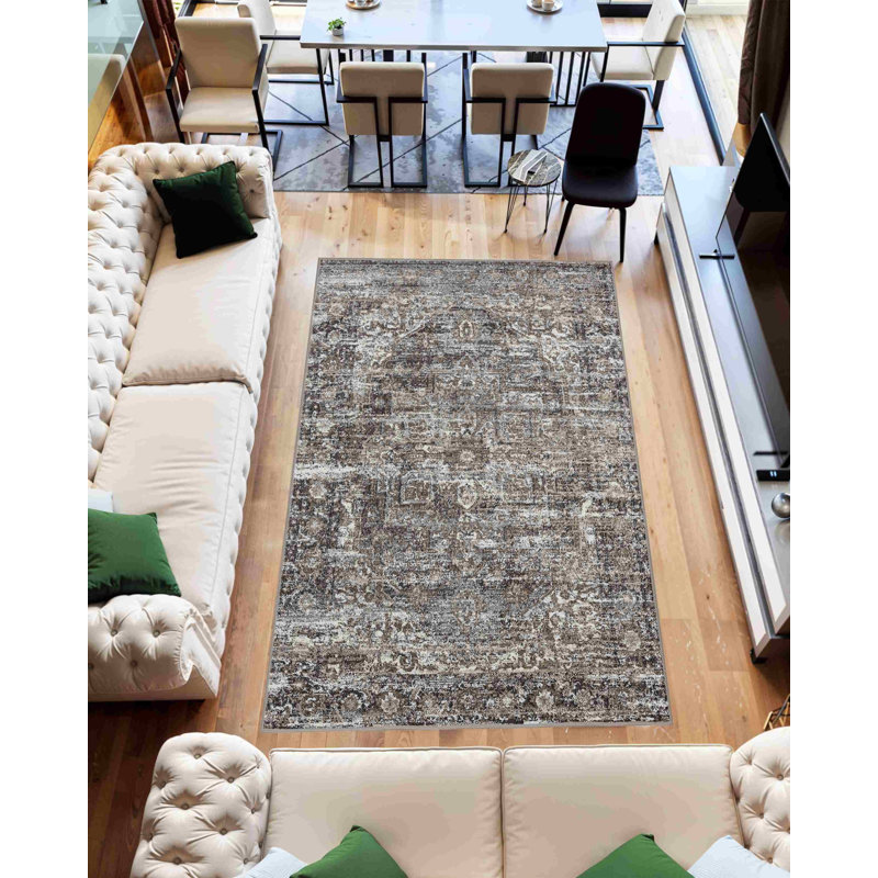 Medlin Rug DESIGN 9912 - Grey, Rectangle 5'3" x 7'7"