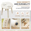 Round Acacia Outdoor Side Table , 45cm cm W 45cm cm D