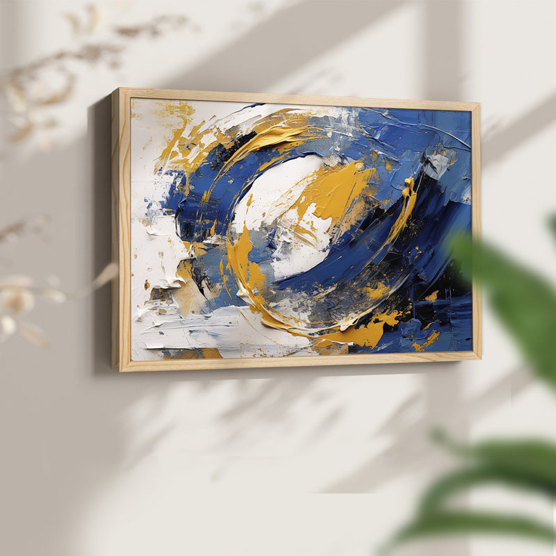 Abstract Series-CXXIX -Framed Print - Restickable, 8" H x 10" W, Natural