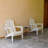 Outdoor Adirondack Chair, Foldable With Dual Cup Holder, Composite Material With Wood Texture-1662919206