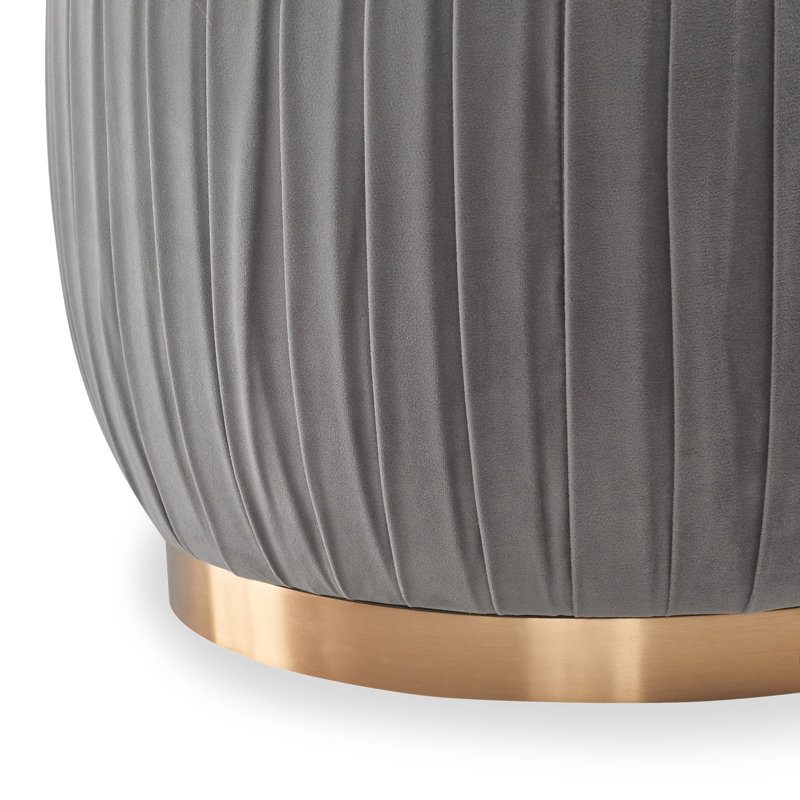 Jolie Ottoman, Gray
