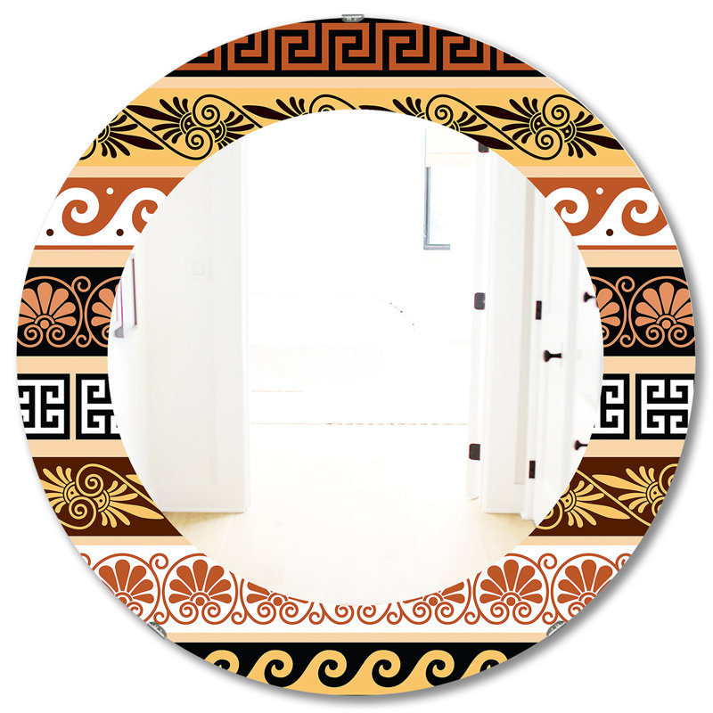 Miroir mural antique, H 31,5 po x l po