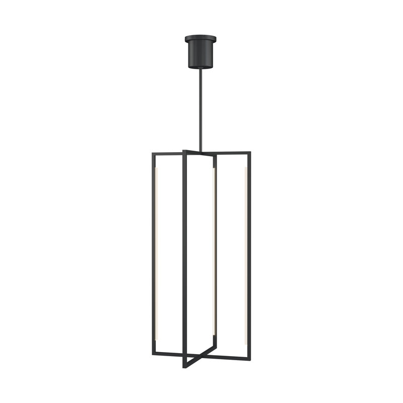 Kenway 1 - Light LED Pendant, 25", Nightshade Black