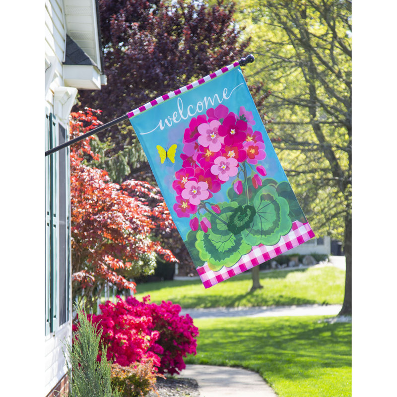 Drapeau de maison en polyester à 2 côtés Aarno 44 x 28 po