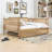 Rattan Wooden Daybed with Trundle-2022014703-2022014700