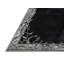 Tapis argenté à motif de pétales-1754300554