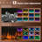 60 Inch Electric Fireplace with Remote Control, Timer, 12 Flames, Touch Screen, Linear Fireplace Heater Wall Mounted / Recessed / Freestanding-606355393