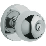 Contemporary Keyed Door Knob with Emergency Egress