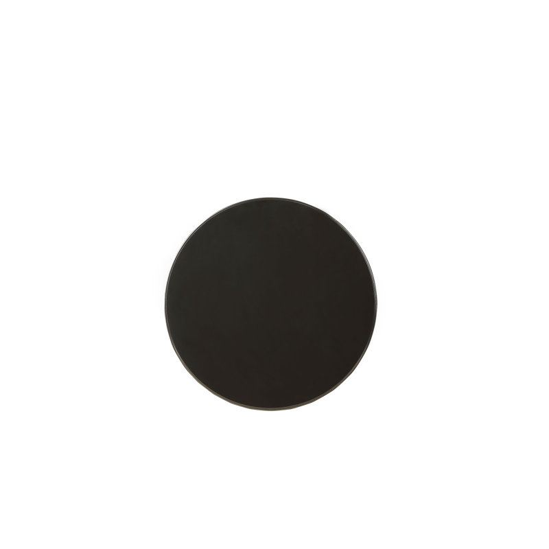 Table d'appoint avec piédestal tourné, Noir