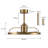 24inch Dimmable Ceiling Fan with LED Light And Remote Control-170160948