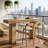 70.9" Modern Rustic Bar Table - Counter Height, Seats 4-6-600879465