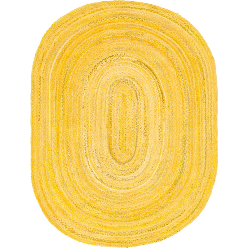 Branton Cotton Southwestern Indoor Rug, Oval 5' x 8'
