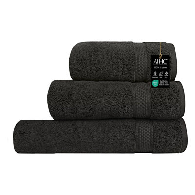 Ensemble de serviettes de bain multi-tailles de qualité supérieure Shaik - Alha