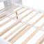 Lit plateforme double avec tablettes coulissantes et lit gigogne simple