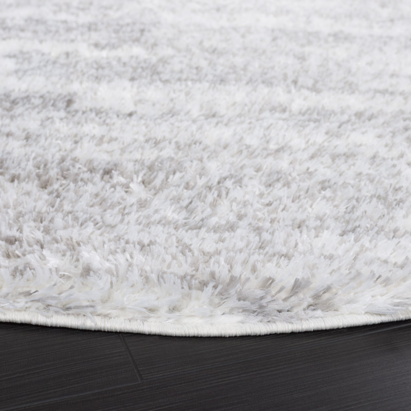 Phaidra Shag Performance Abstract Rug, Round 6'7"