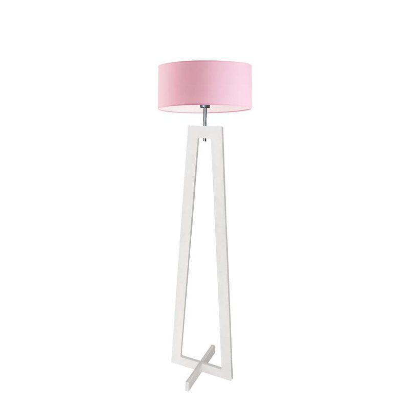Chakka 148cm Traditional Floor Lamp, White, Rose