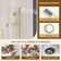 SlideLux 3-Function 12" Thermostatic Complete Rainfall Shower System with 4 Body Jets and Slide Bar