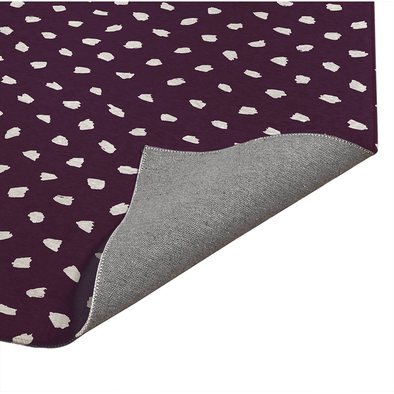 Paillasson Splat Point, Eggplant, 36" W x 24" L
