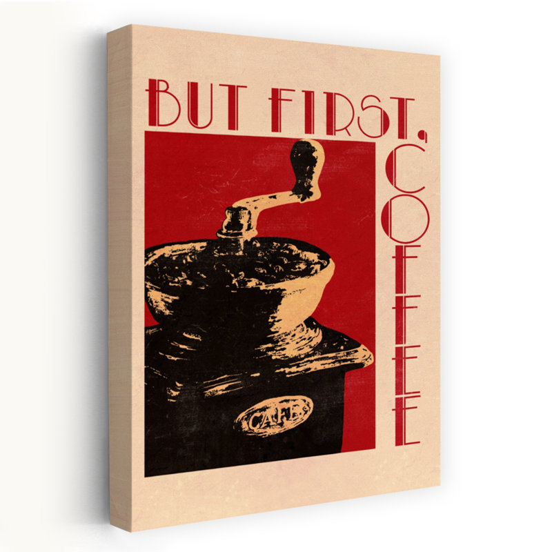 But But Coffee, impression rétro d'architecture murale rétro, 18" H x 12" W