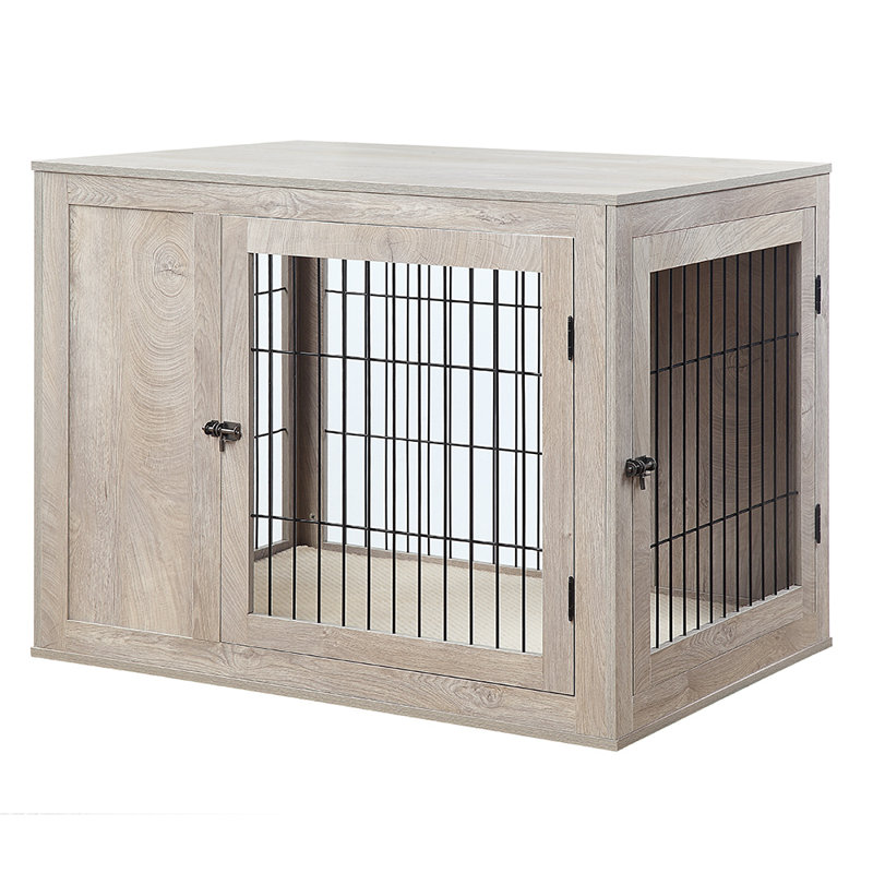 Caisse pour animaux Gelinas, Grand (H 31,3 po x l 28,3 po x P 40,94 po), Gris patiné