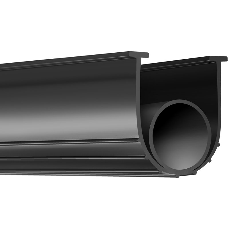 Joints de porte de garage VEVOR, caoutchouc inférieur, forme en U + joint torique pour porte de garage résistant aux intempéries