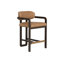 Madrone Upholstered Stool with Solid Wood Frame