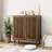 Buffet Cabinet - Walnut With Large Storage Compartments Louvered Doors Walnut, For Dining & Living Rooms