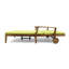 Double méridienne double pour patio de véranda à séchage rapide avec coussins de conception entièrement réglables et côtés en bois pour l'extérieur