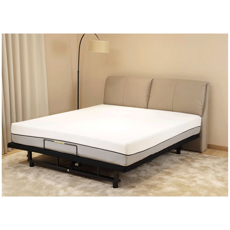 Base de lit réglable avec tête et pied inclinables, moteur silencieux zéro gravité, 4 ports USB, veilleuse sous le lit