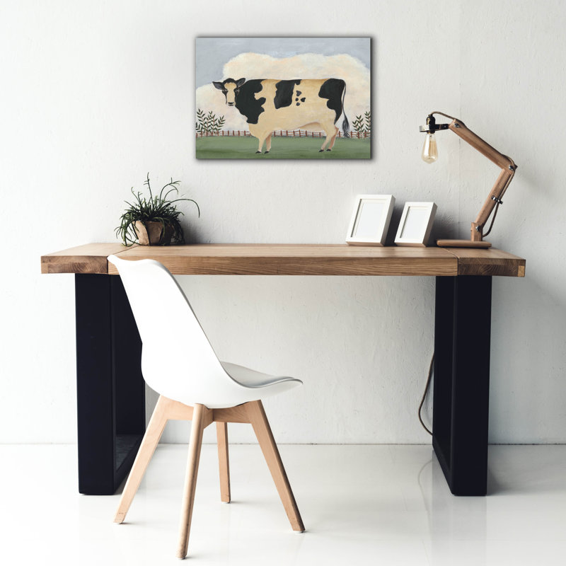 «Epic Graffiti» «Folk Farm II» par Regina Moore, art mural sur toile, 34 po x 26 po, H 18 po x l 26 po x P 0,75 po